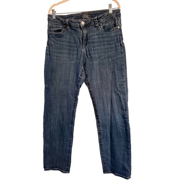 Kut from the Kloth Denim - KUT from the Kloth Women Medium Wash‎ Straight Leg Stretch Denim Jeans RN 58539